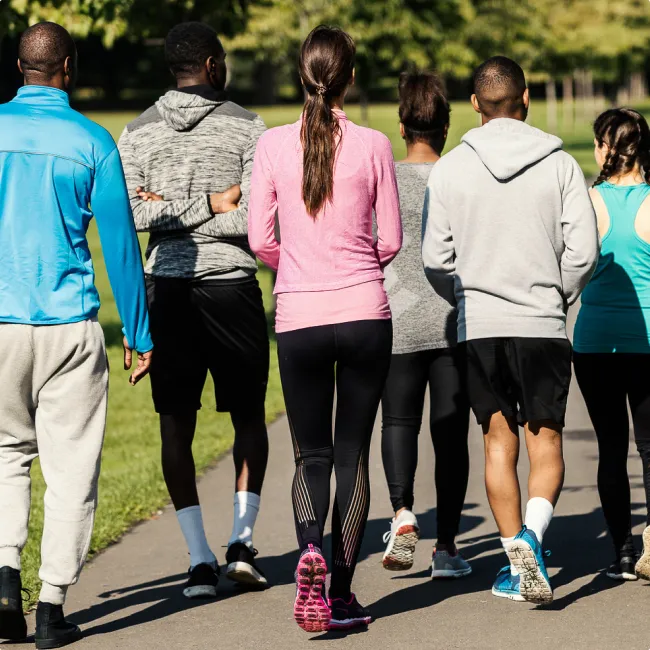 photo of a group of multi-ethnic walkers