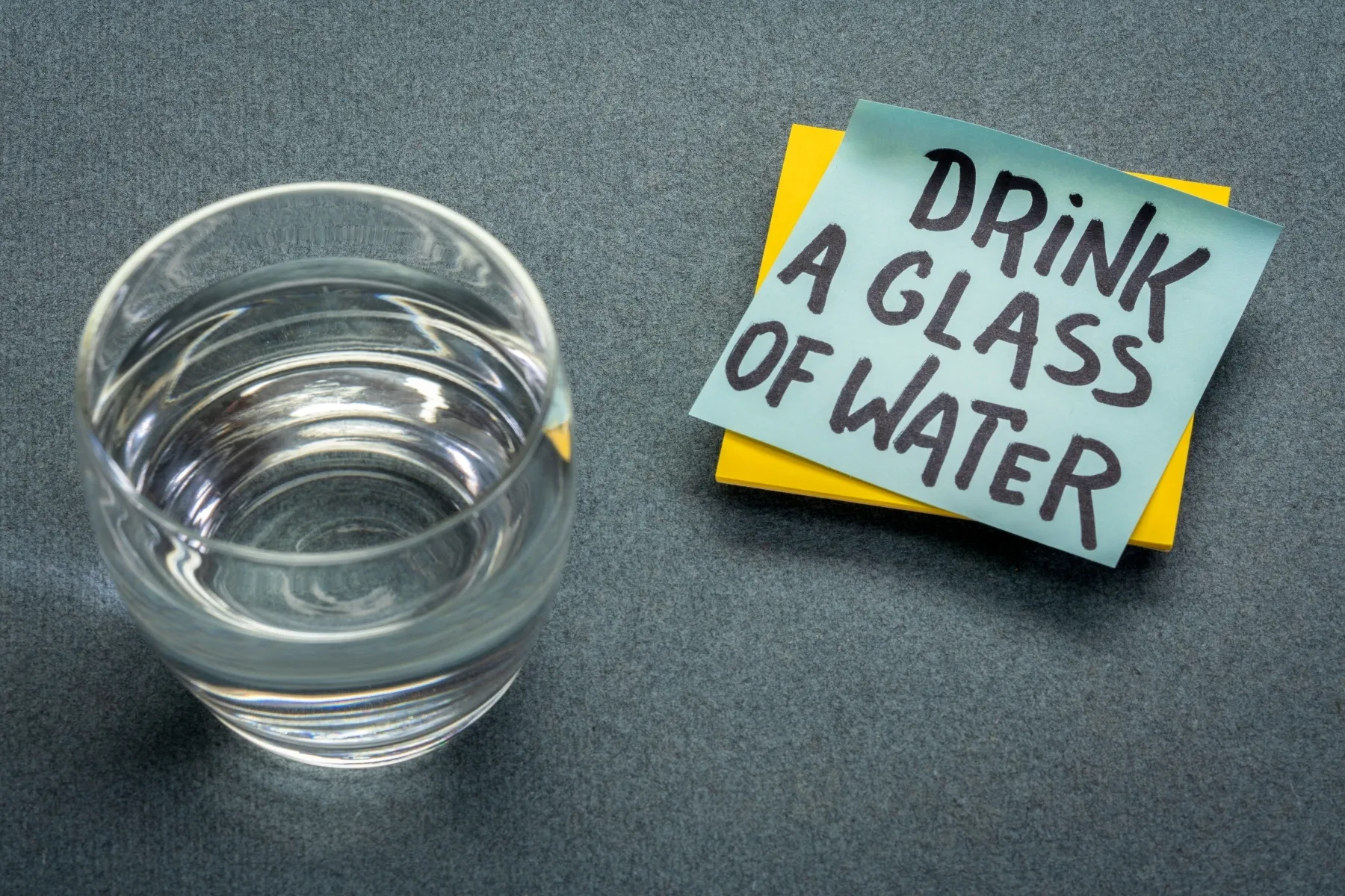 photo of drink a glass of water