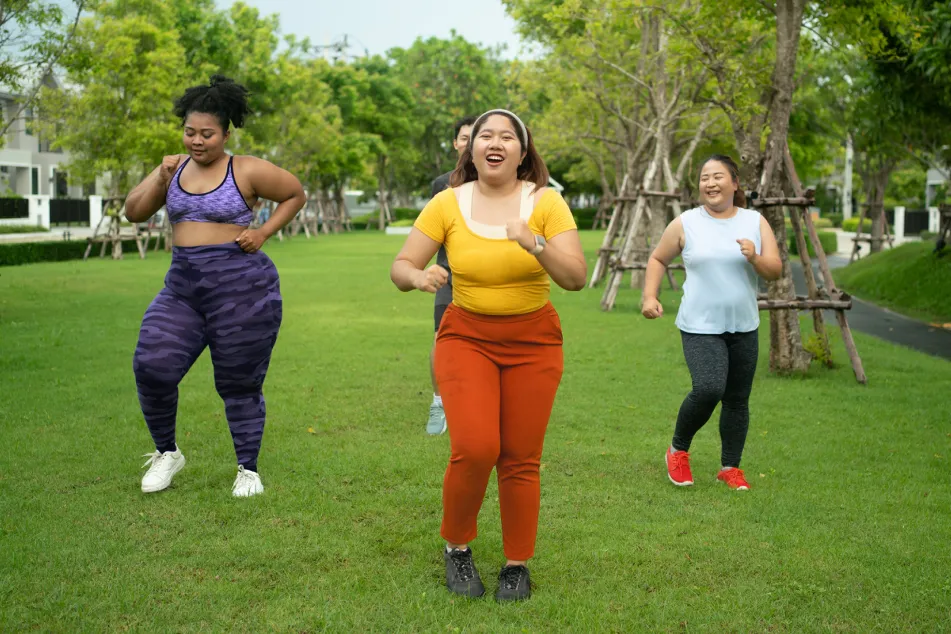 photo of Women exercise in Natural parkland