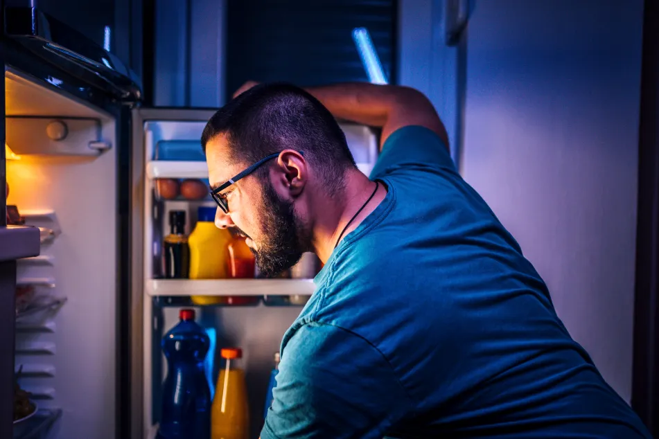 photo of Man thinking about what to eat 