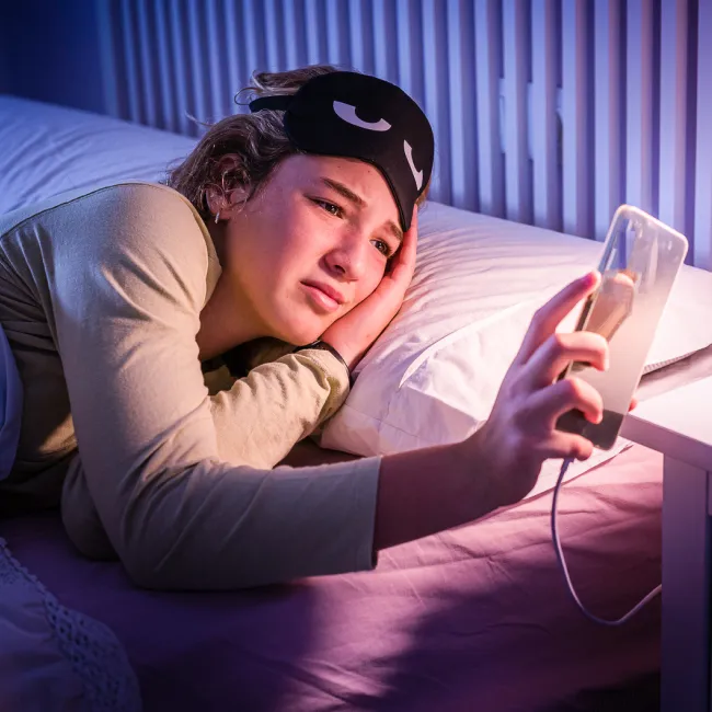 photo of  teenage girl checking time