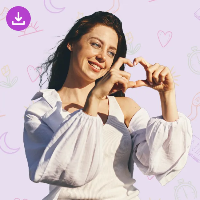 photo of woman forming a heart shape 