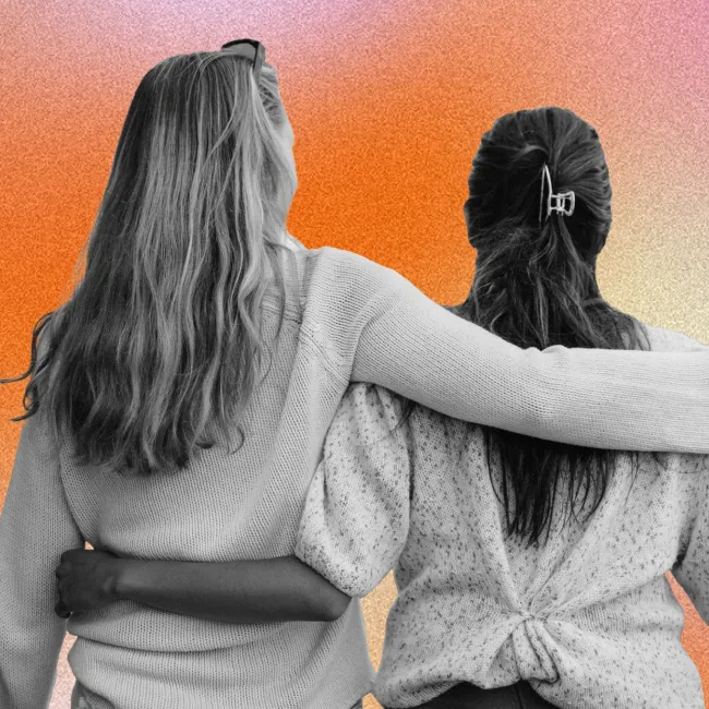 photo of Two woman standing 