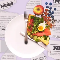 photo of plate seen from above